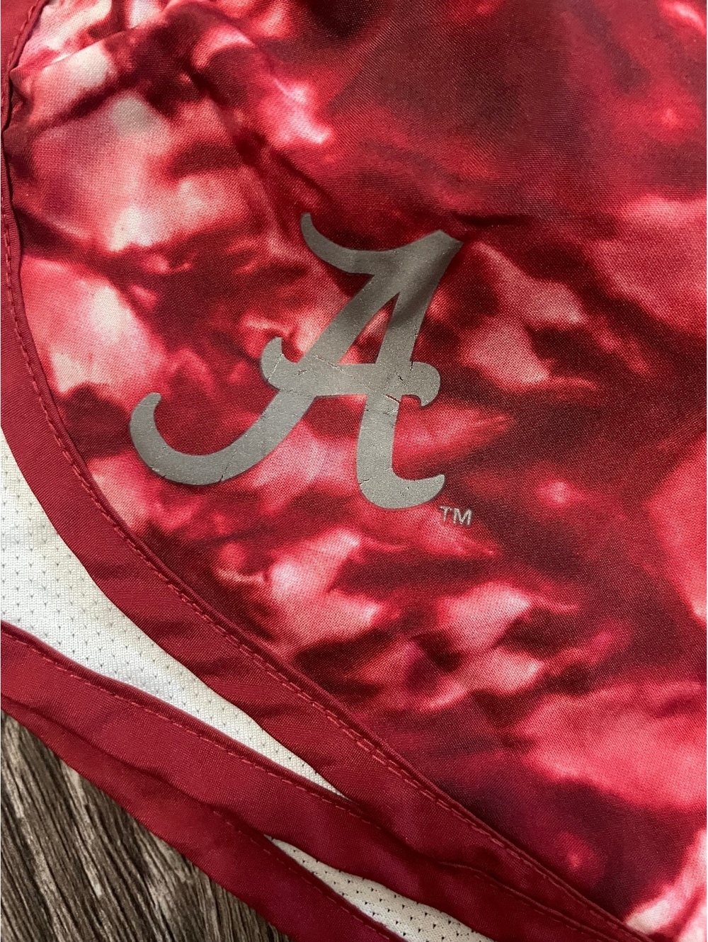 Nike Alabama Crimson Tide Tie-Dye Tempo Running Shorts - Picture 3 of 13